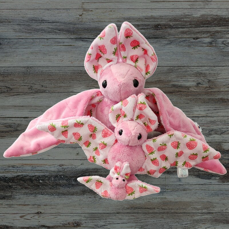 Pink Strawberry Bat Plush MakerPlace by Michaels